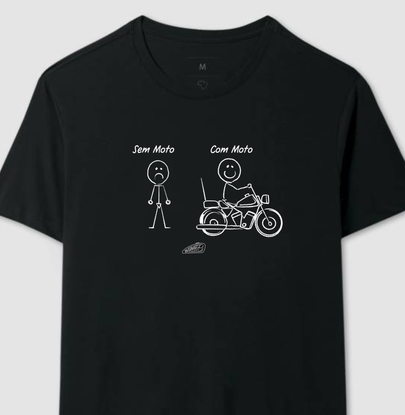 Com Moto Sem Moto - Camiseta