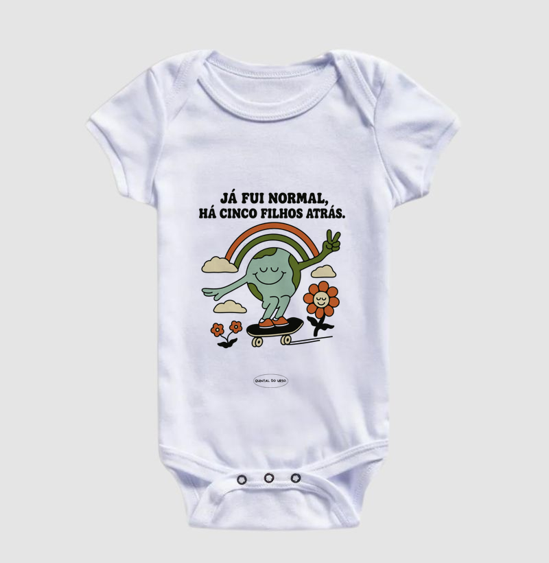 Body Infantil Já fui normal há cinco filhos atrás