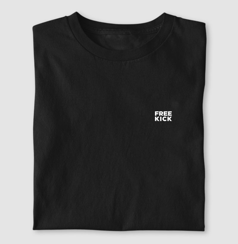 CAMISETA FREE KICK LOGO BRANCO BOLSO
