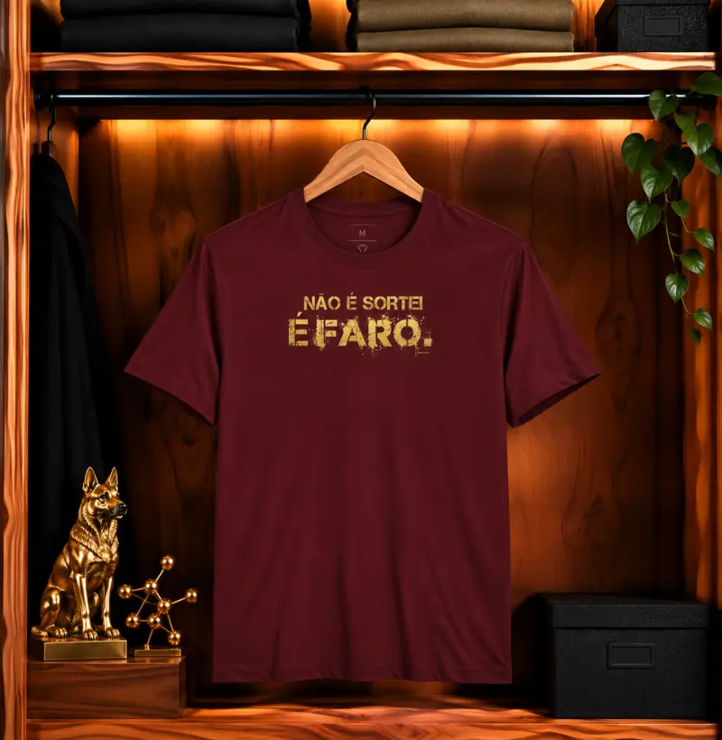 Não é sorte! É faro. (v3) - Camiseta