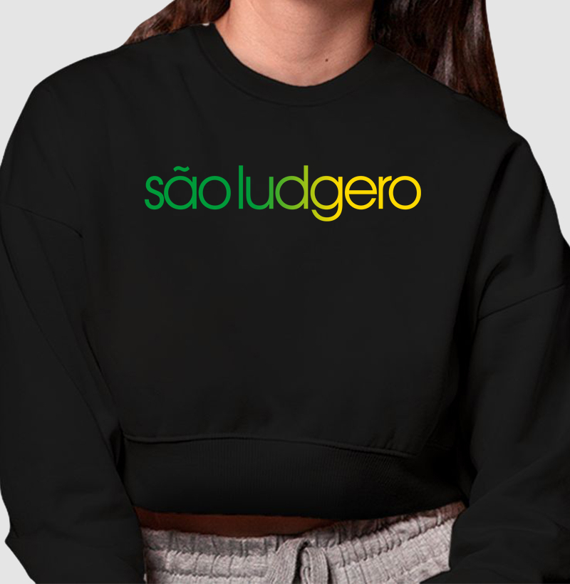 Cropped Moletom São Ludgero Cores da Bandeira