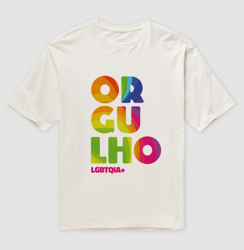 Camiseta Oversized - Orgulho LGBTQIA+