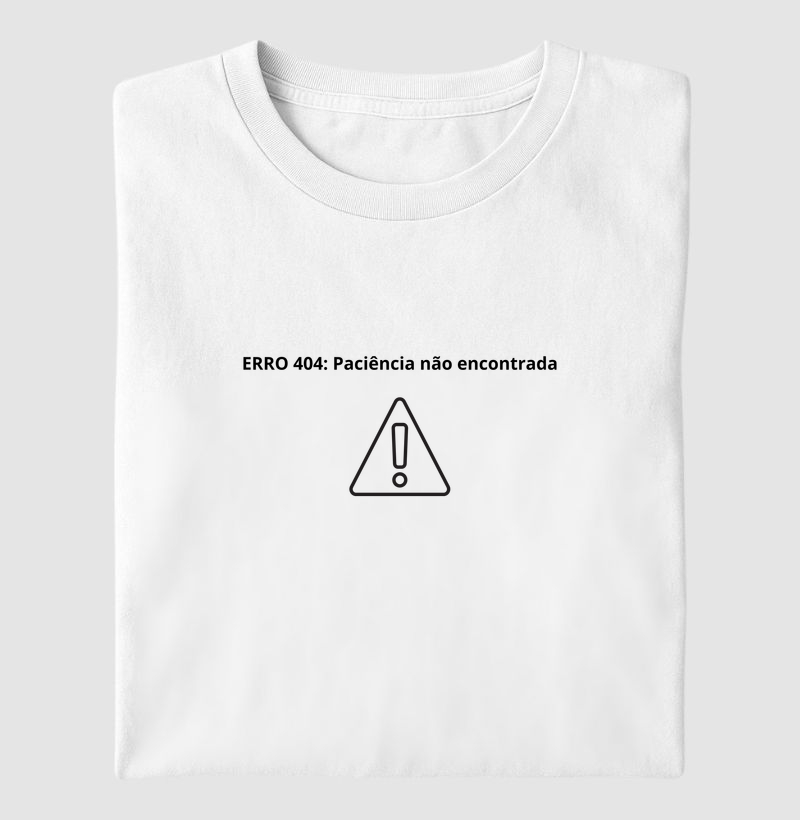 ERRO 404: PACIÊNCIA NÃO ENCONTRADA
