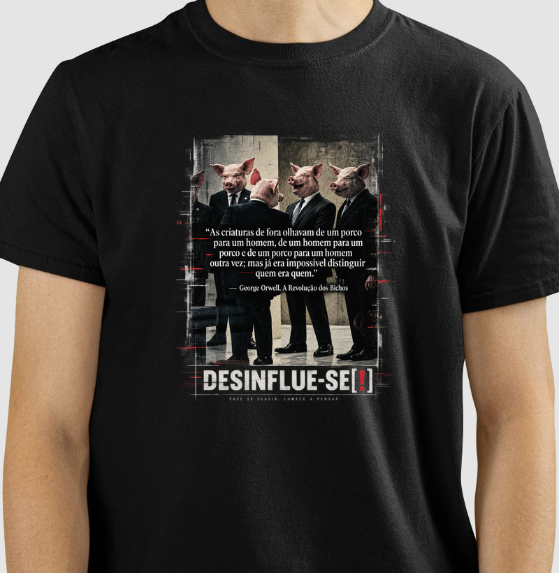 PORCOS DO PODER BLACK - Camiseta