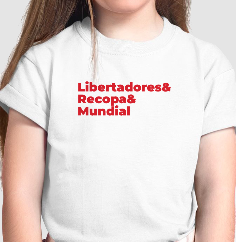 Camiseta Infantil Libertadores & Recopa & Mundial