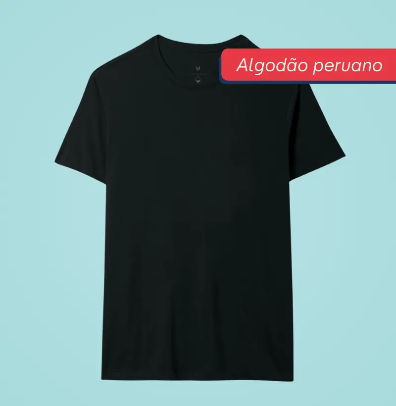 Camisa Lisa - Premium - Algodão Peruano