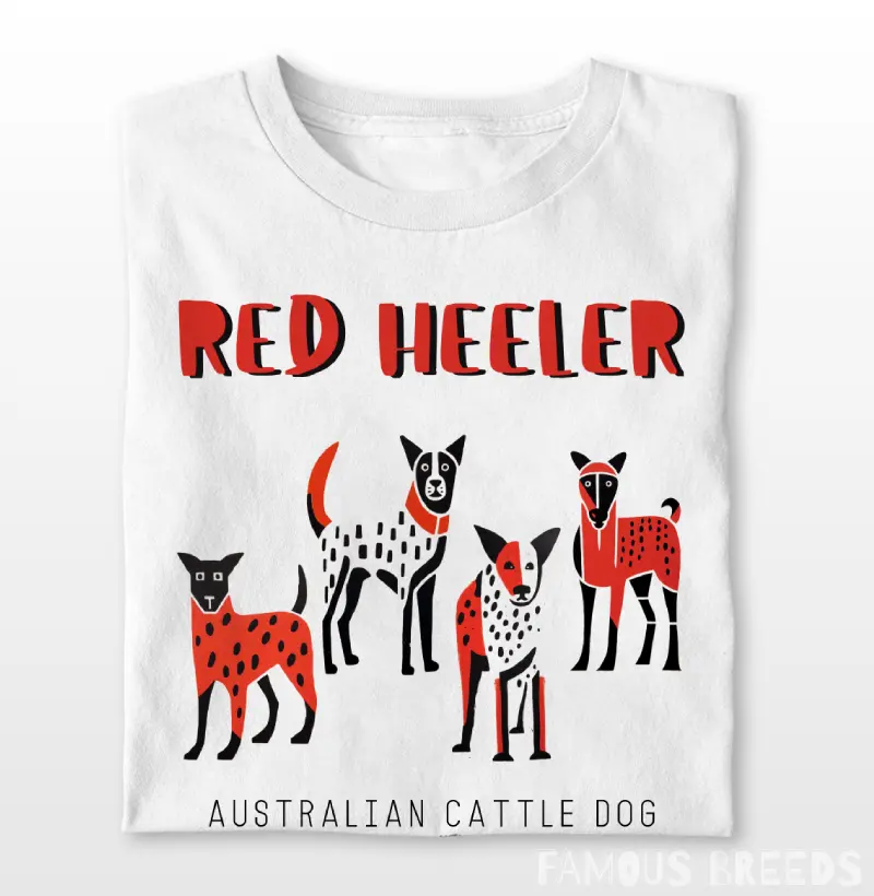 Woodcut Red Heeler