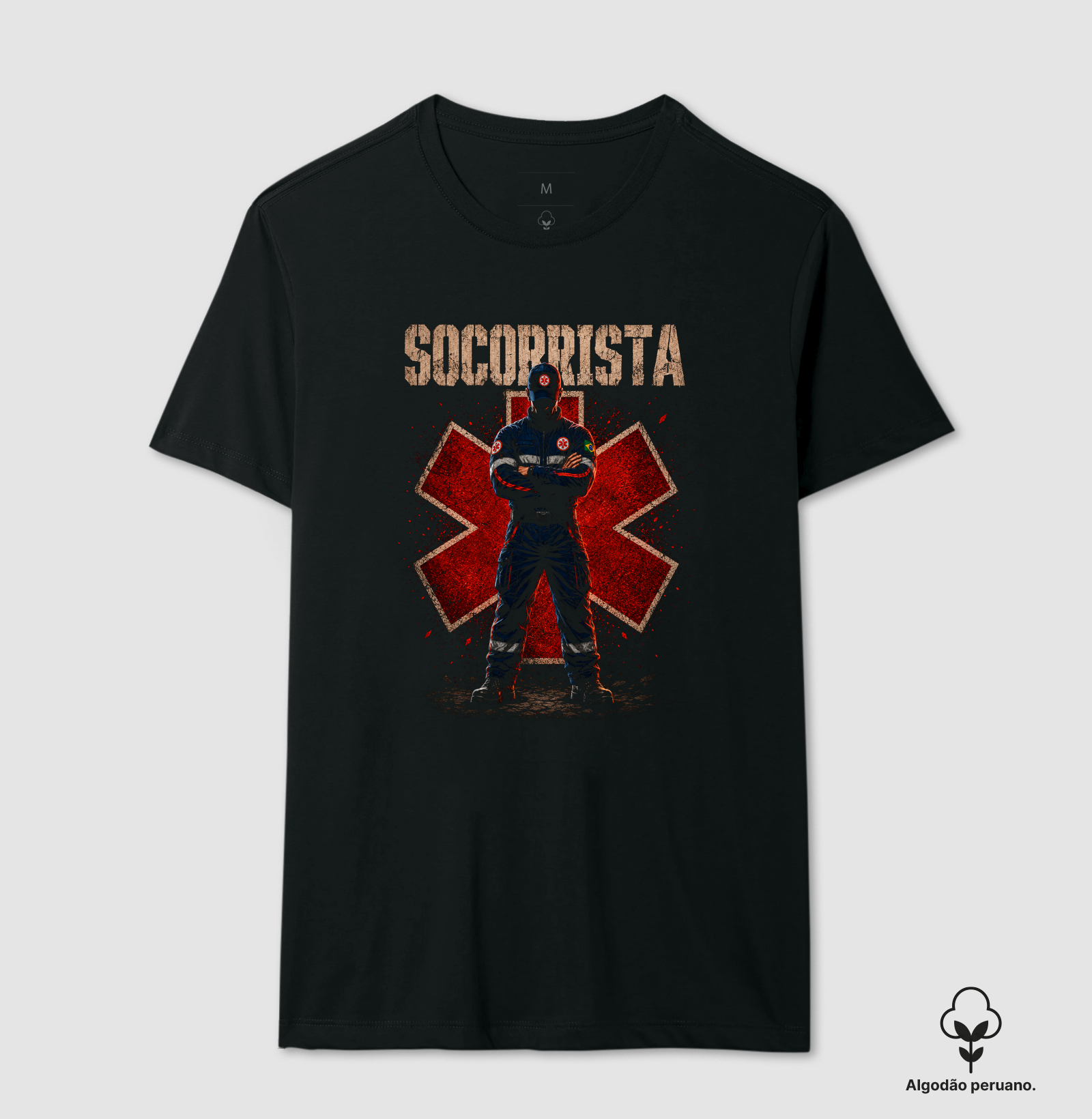 Socorrista Hero Homem - Camiseta Algodão Peruano