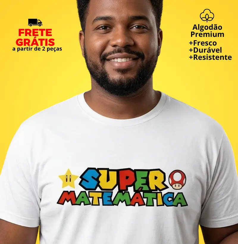 Camiseta Super Matemática