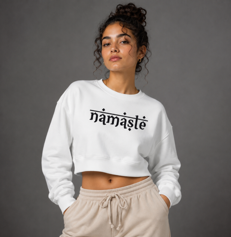 Cropped Moletom Namastê