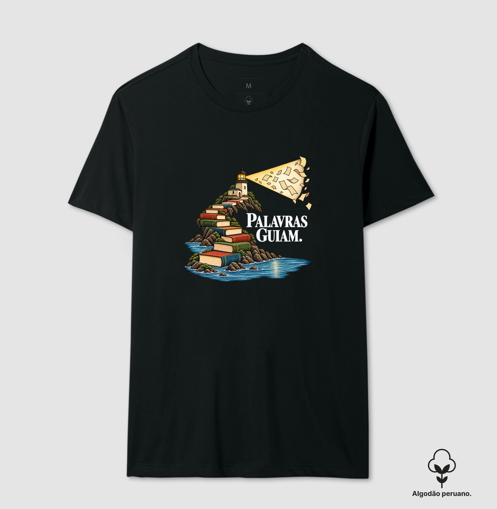 Palavras Guiam - Camiseta Algodão Peruano