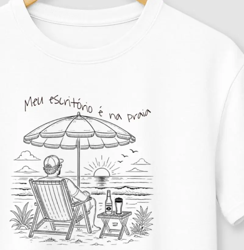 Meu escritório é na praia