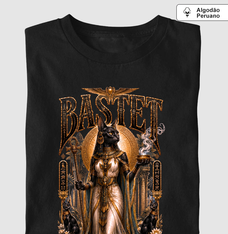 Bastet Festival - Camiseta Algodão Peruano