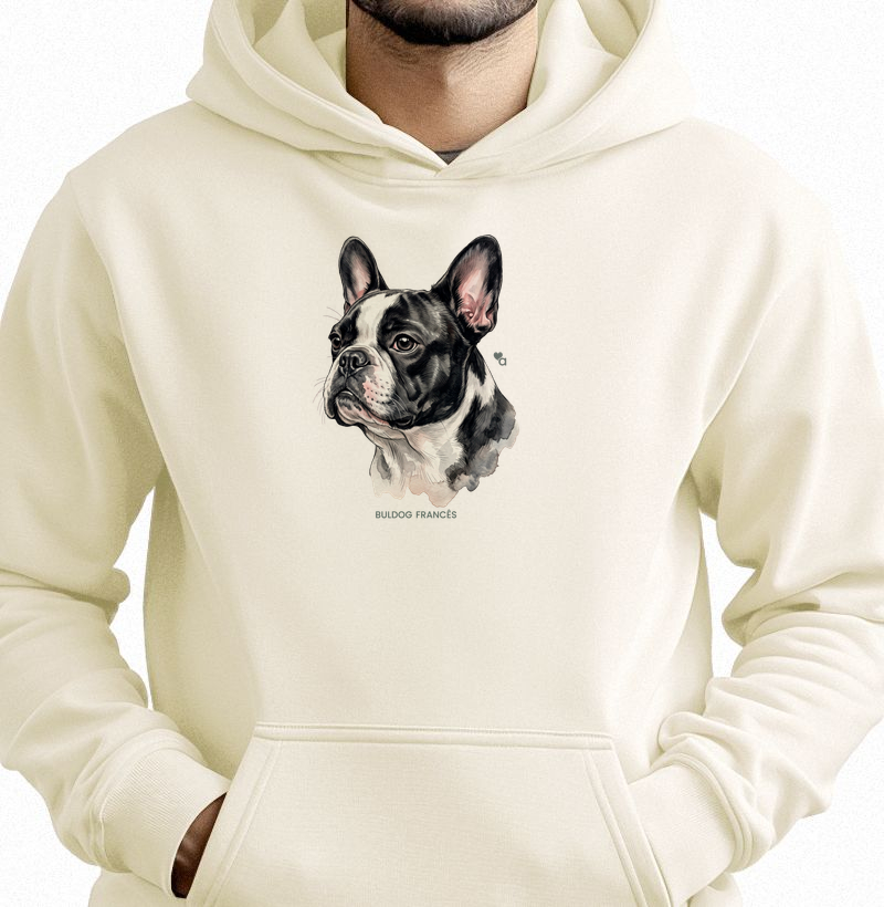 Cães - Buldog Francês - Moletom Hoodie