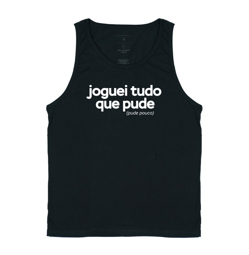 Joguei tudo que pude (pude pouco)