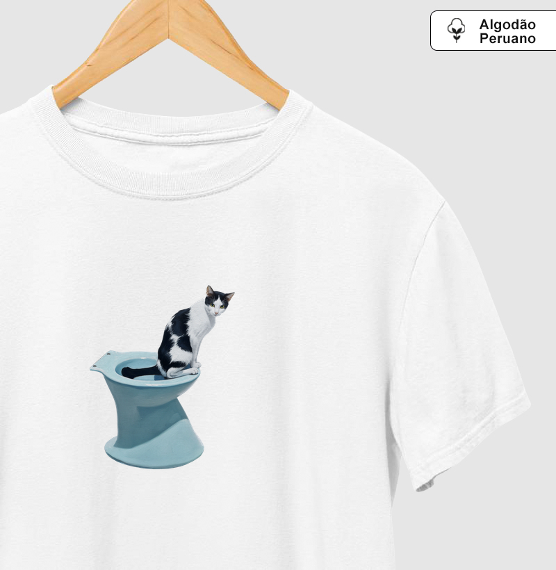 Gatíneo no Vaso Sanitário