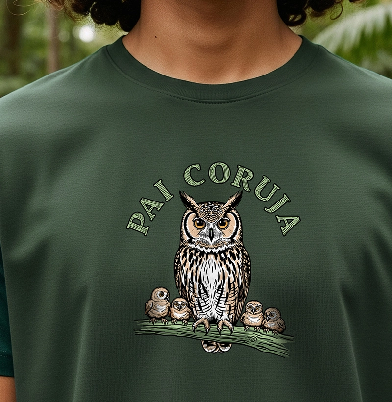 Pai Coruja 4 Filhotes