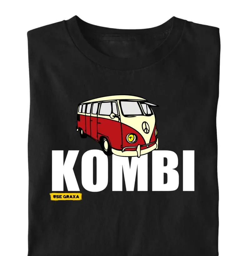 Kombi Vermelha e Branca Escrita