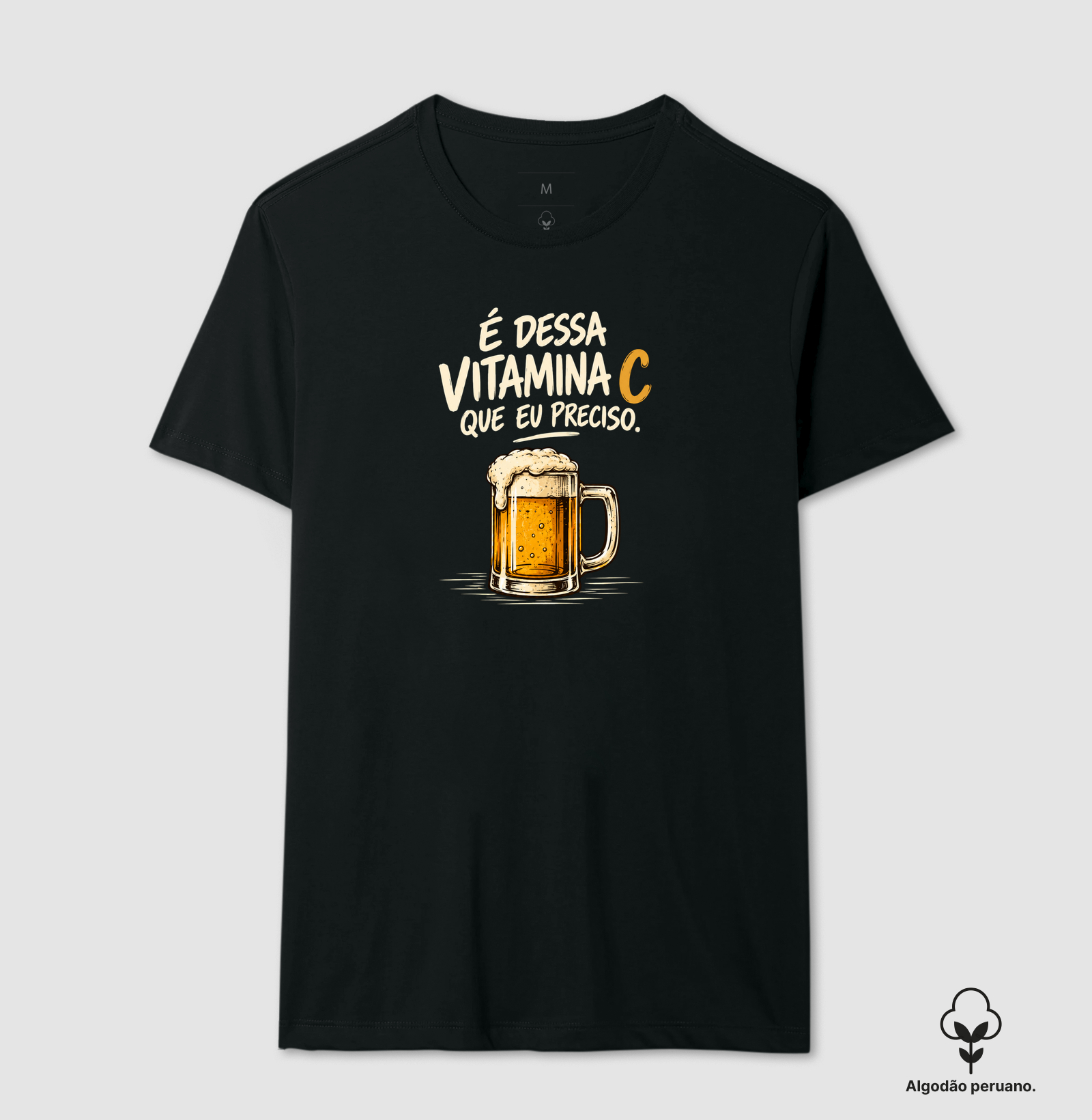 Vitamina C - Camiseta Algodão Peruano