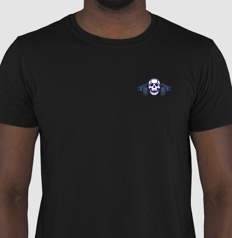 Camiseta Skull Ball - Preta, Branca, Cinza, Verde e Azul