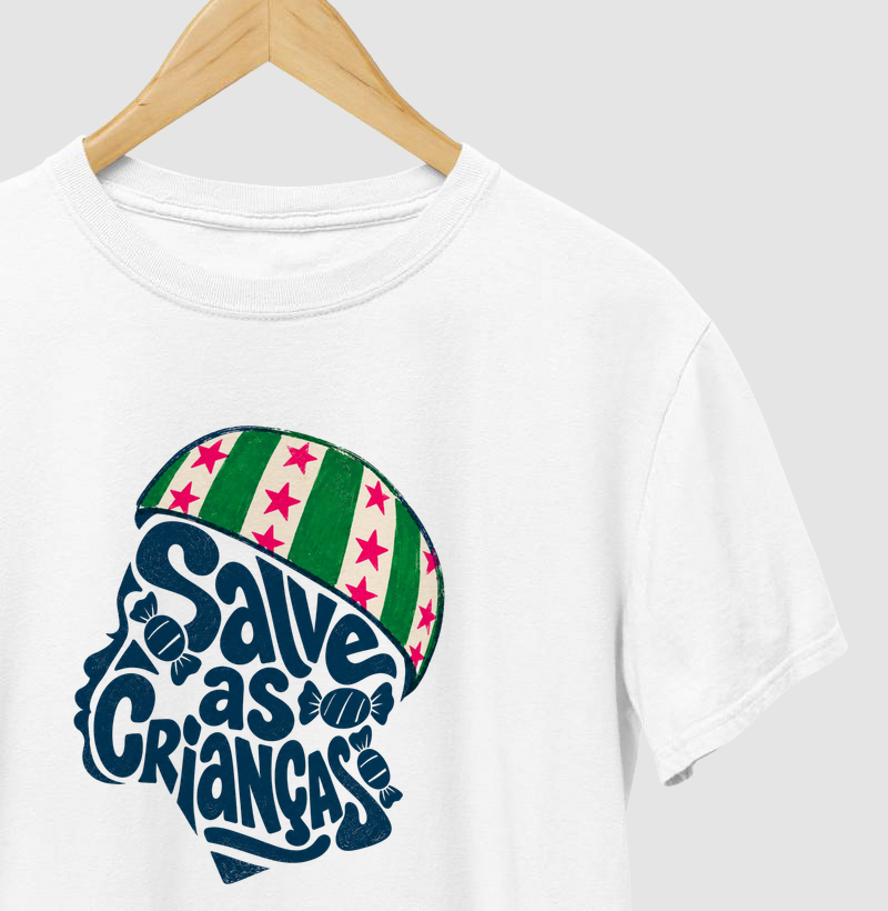 Camiseta Salve as crianças