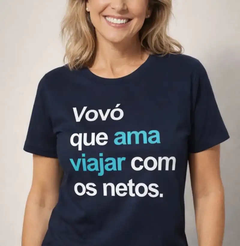 Vovó que ama viajar com os netos