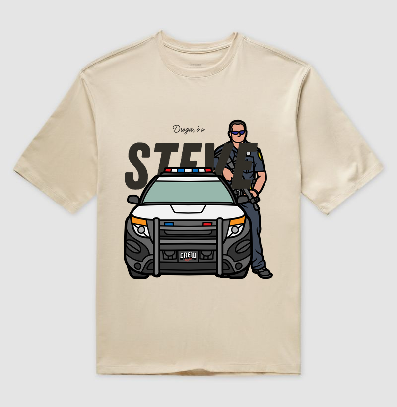 Camiseta Oversized - Droga É O Steve