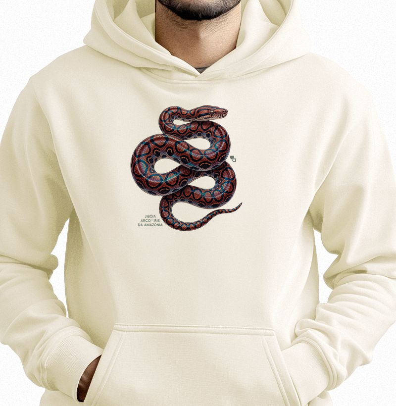 Répteis - Jibóia-arco-íris da Amazônia - Moletom Hoodie