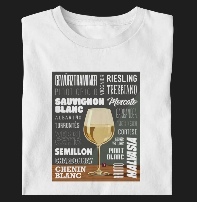 Camiseta Uvas Brancas