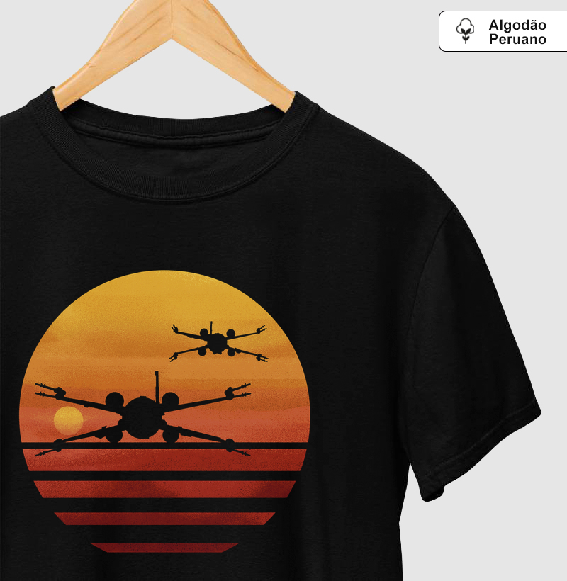 Camiseta Algodão Peruano X-Wing Sunset