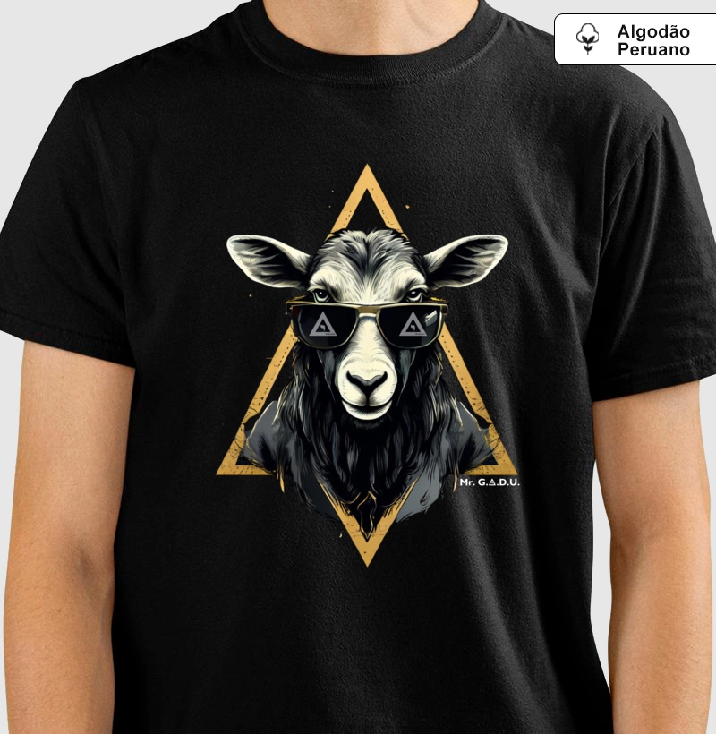 Camiseta Bode Estiloso 2 - Mr. GADU - Algodão Peruano Premium