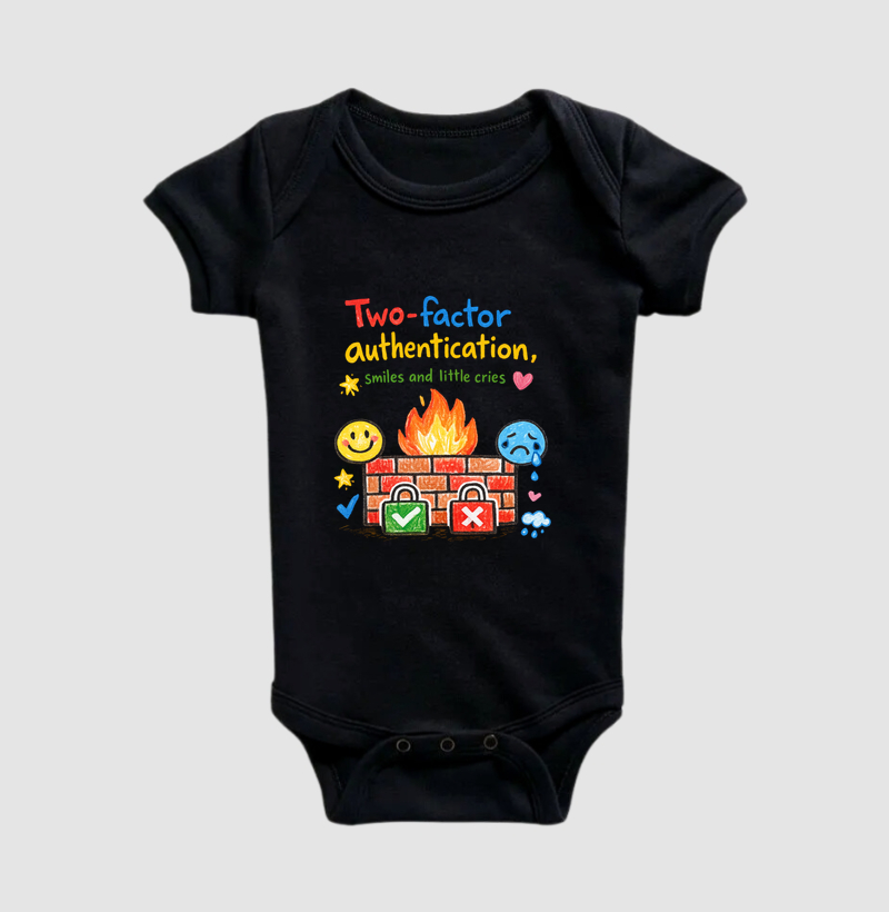 Two-factor authentication, smiles and little cries