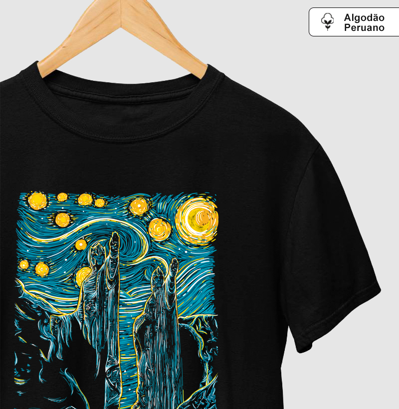 Camiseta  Starry Argonath - Camiseta Algodão Peruano