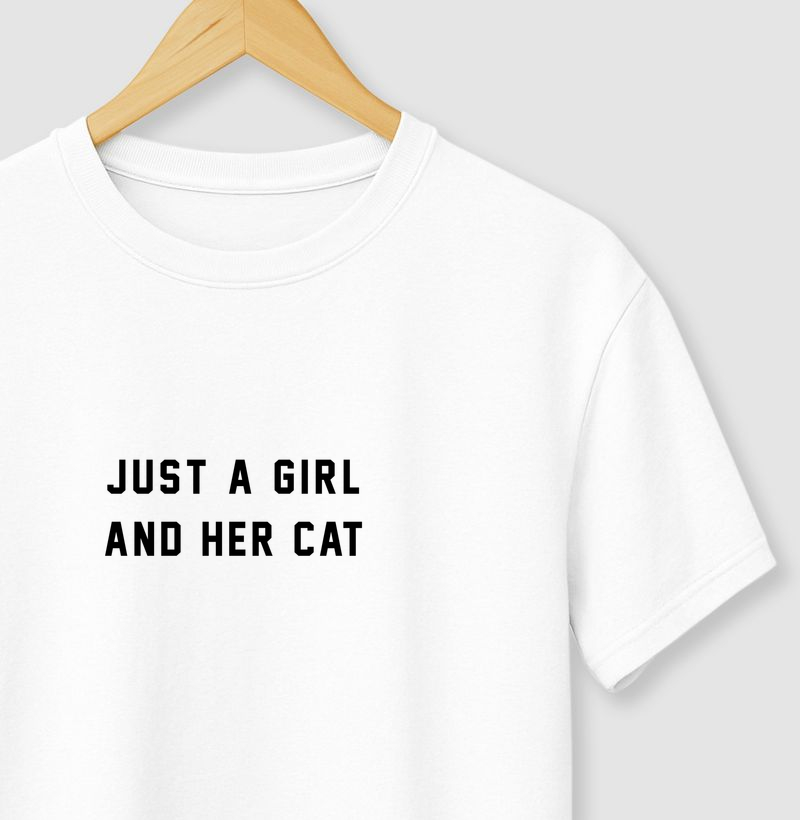 JUST A GIRL AND HER CAT