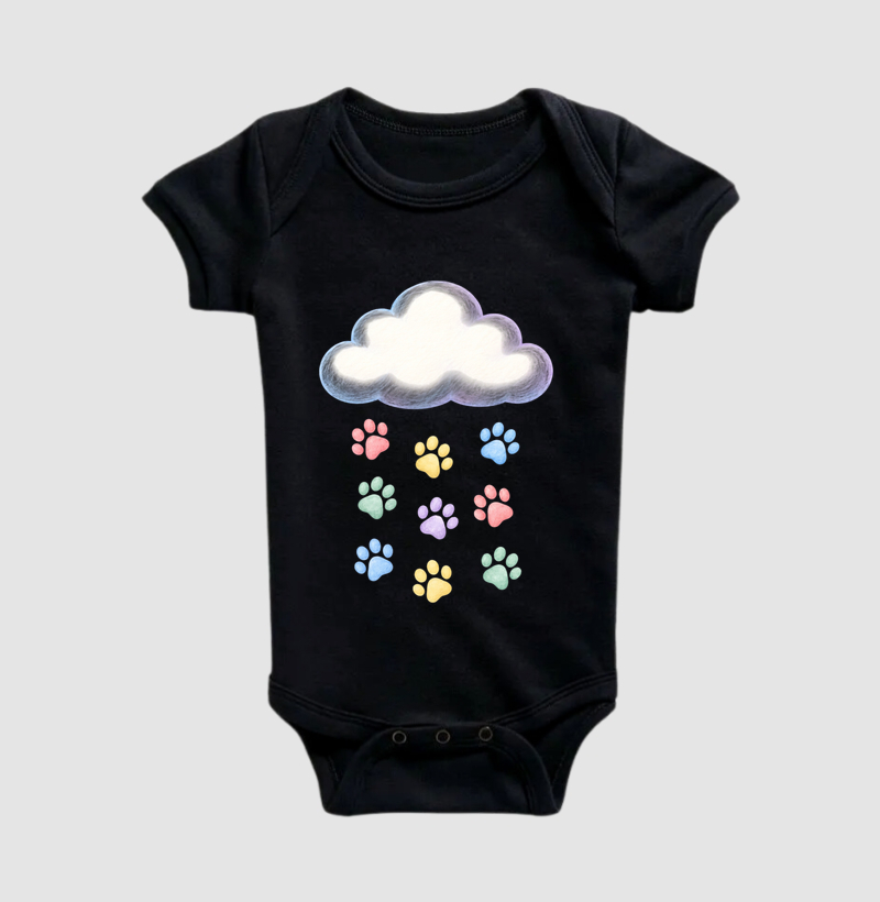 Chuva De Patinhas - Body Infantil