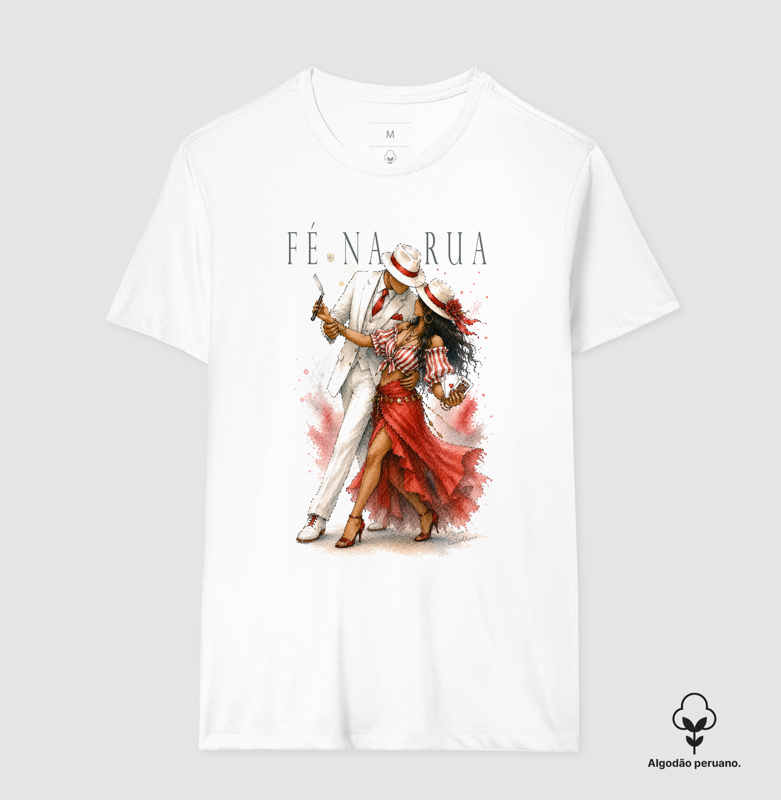 Fé na Rua Maria Patuá - Camiseta Algodão Peruano