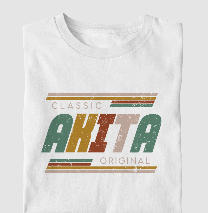 Camiseta Akita Inu Vintage