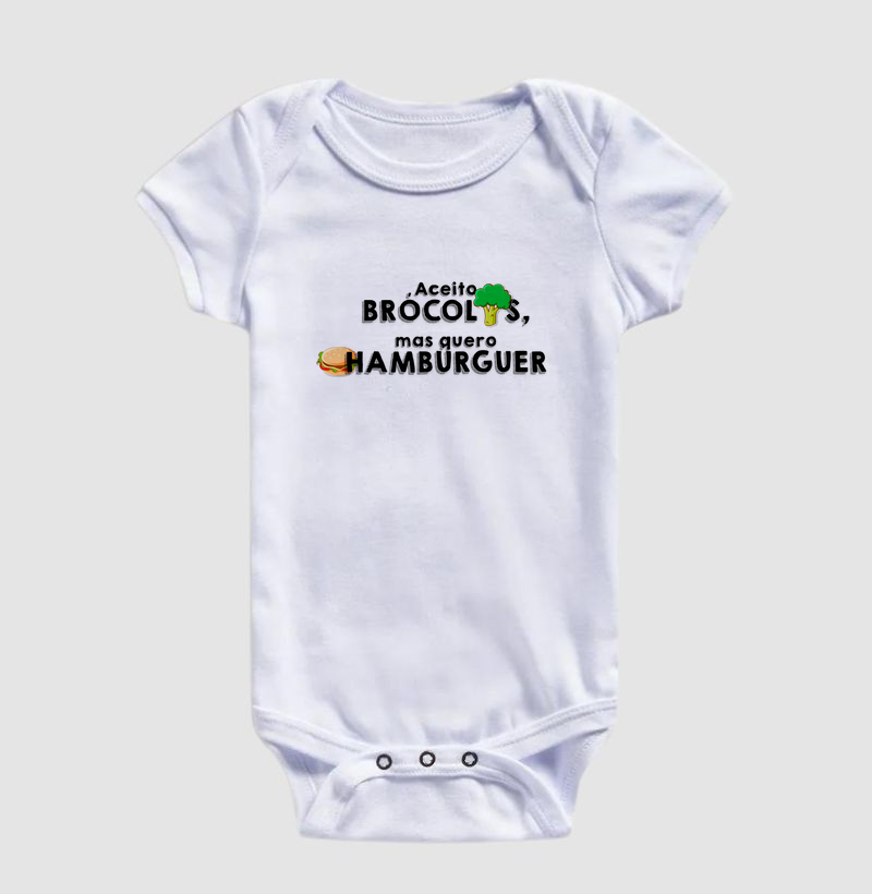 Aceito brócolis, mas quero hamburguer!