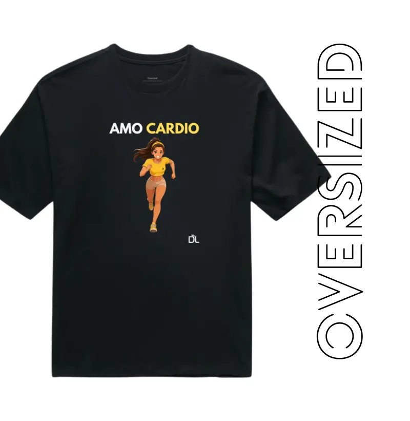Amo Cardio - Camiseta Oversized