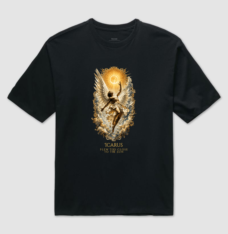 Ícaro — A Ascensão e a Queda - Camiseta Oversized