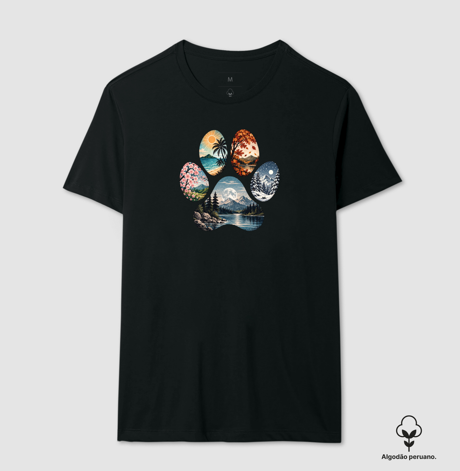 As Quatro Estações - Camiseta Algodão Peruano