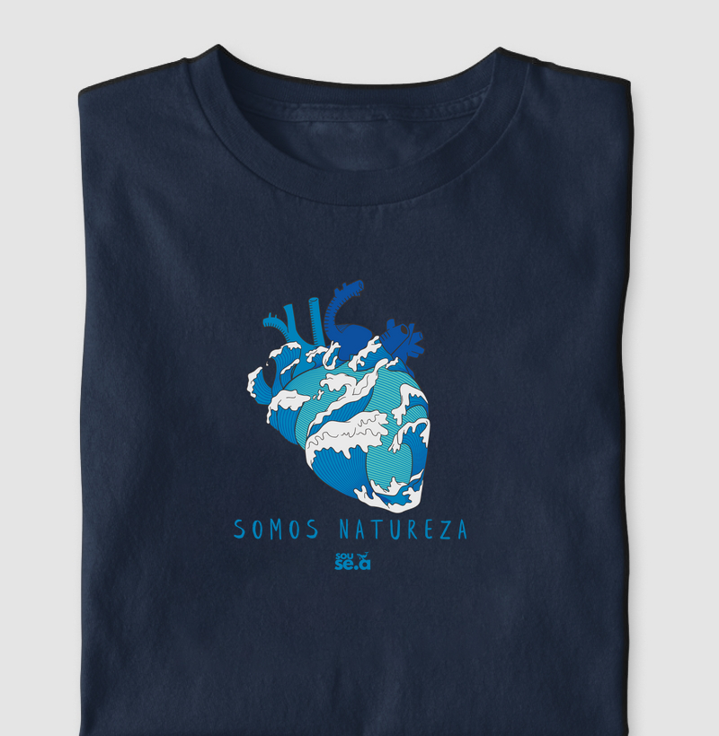 Somos Natureza Coração mar