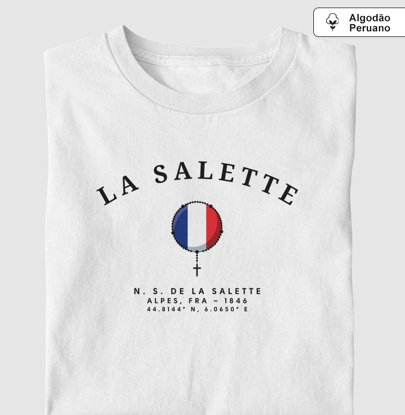 Nossa Senhora de La Salette França 1846 - Algodão Peruano