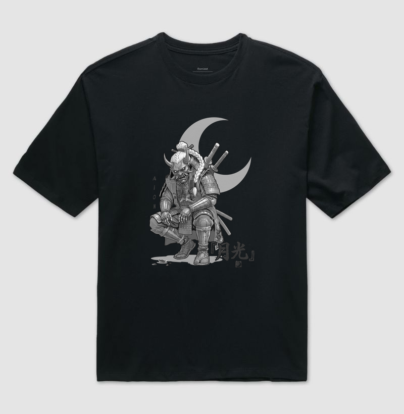 Camiseta Oversized Rônin Luar | Gizé — Aion Abstract