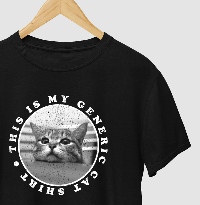 Camiseta Genérica de Gato