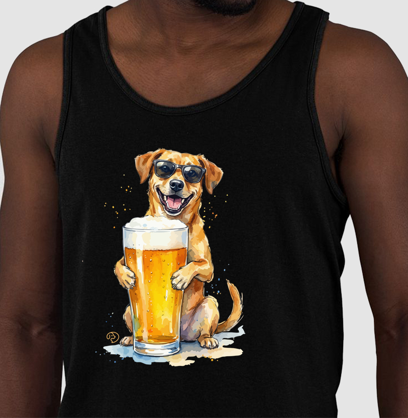 Cachorro com Cerveja - Regata