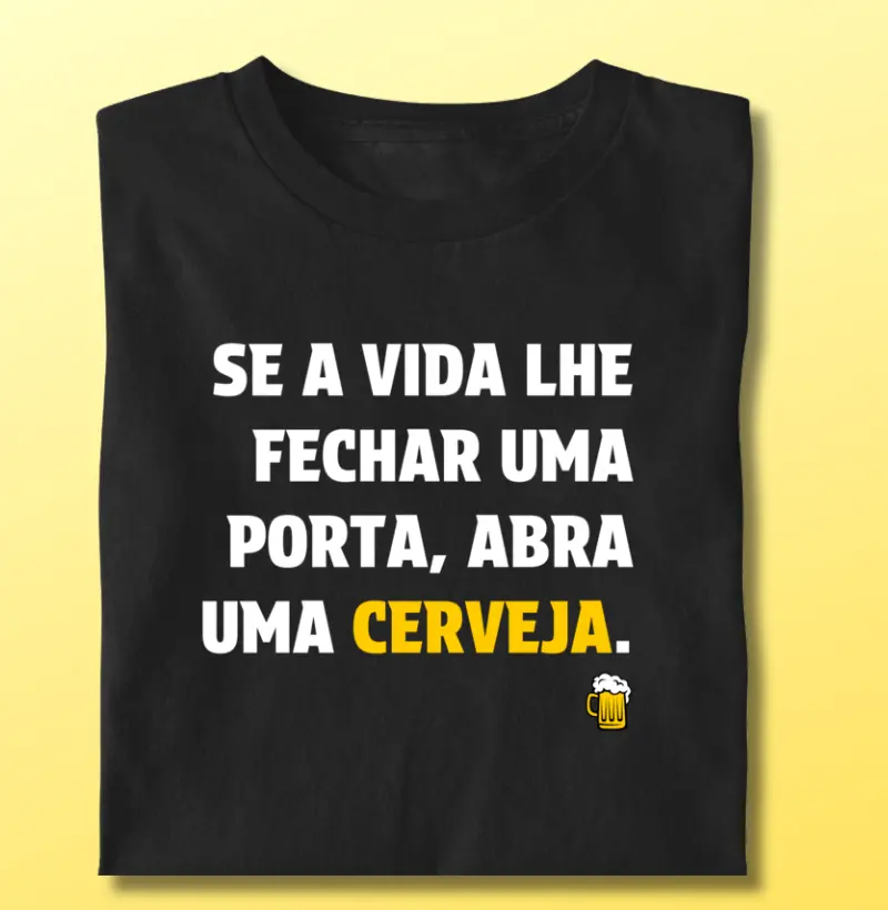 Porta fechada, cerveja aberta