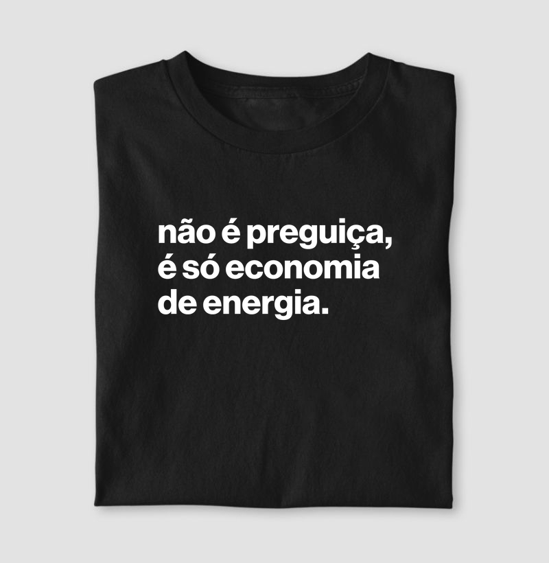 Não é preguiça