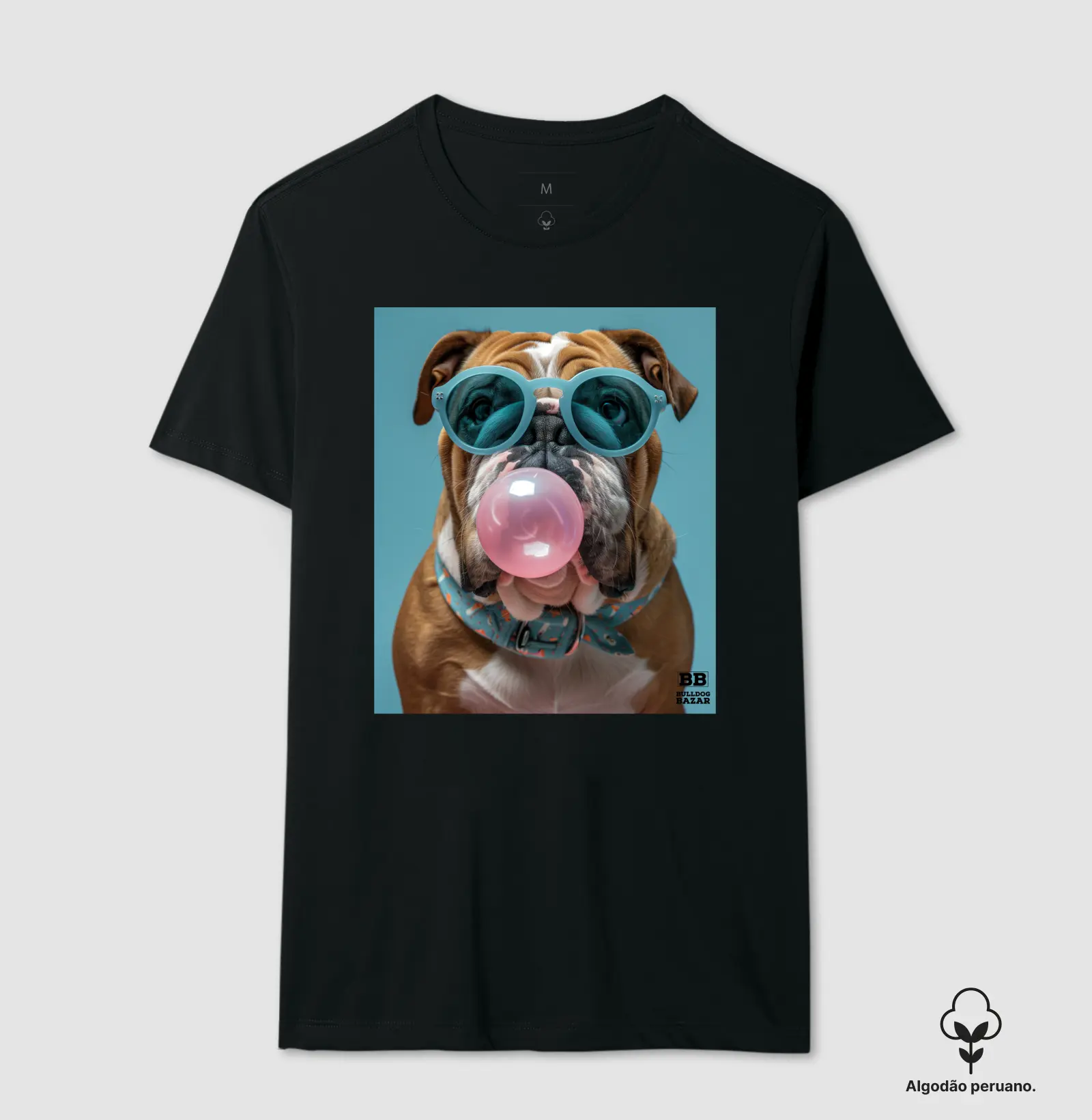 Camiseta Premium Bulldog Ingles "Chiclete 2"