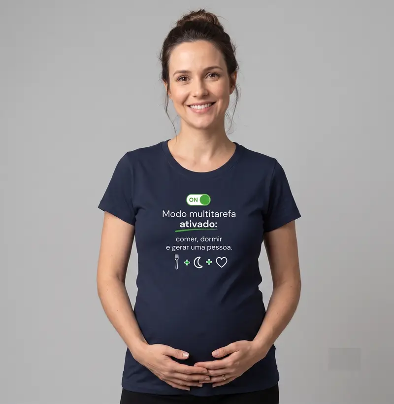 Multitarefa -  Blusa Feminina Estampada para Grávida 